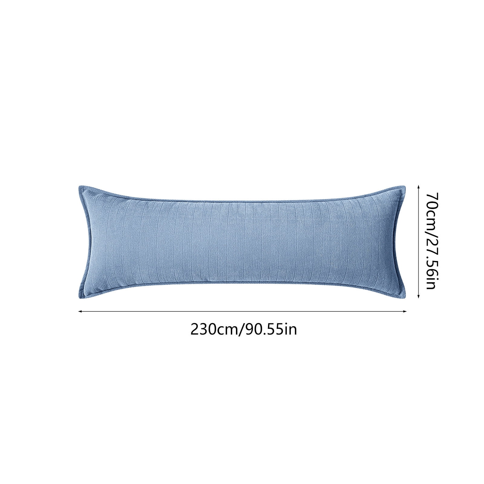 Long Rectangular Pillow | Backrest Cushion for Sofa & Bed | Body Pillow for Sleeping & Lounging | Support Cushion with Removable Cover | Living Room & Bedroom Decor | 1 Piece