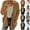 Coffee, variant on Women's Knit Sweater Cardigans 2025 Winter Oversized Cardigan with Pocket Long Sleeve Solid Color Open Front Lightweight Casual Jacket Coats Purple, Sizes 3XL