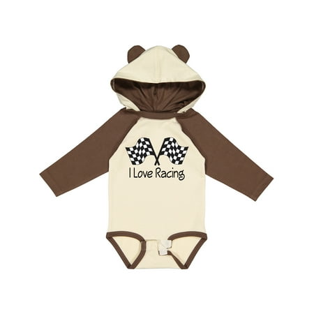 

Inktastic I Love Racing Gift Baby Boy or Baby Girl Long Sleeve Bodysuit
