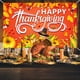 thumbnail image 1 of ¡Últimas Unidades a Precios Bajos!, Fondo de tela con temática de Acción de Gracias Serie naranja y amarilla Cosechas de Acción de Gracias Calabaza Hoja de arce Pavo Decoración de fiesta Akmoler, 1 of 7