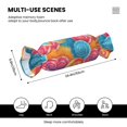 thumbnail image 2 of Candy Pillow With Pillow Core 24.6×9.8in Durable Cord Opening And Closing Design Waterproof And Easy To Install Rosybrown Tie-Dye Background Vibrant Colors, 2 of 8