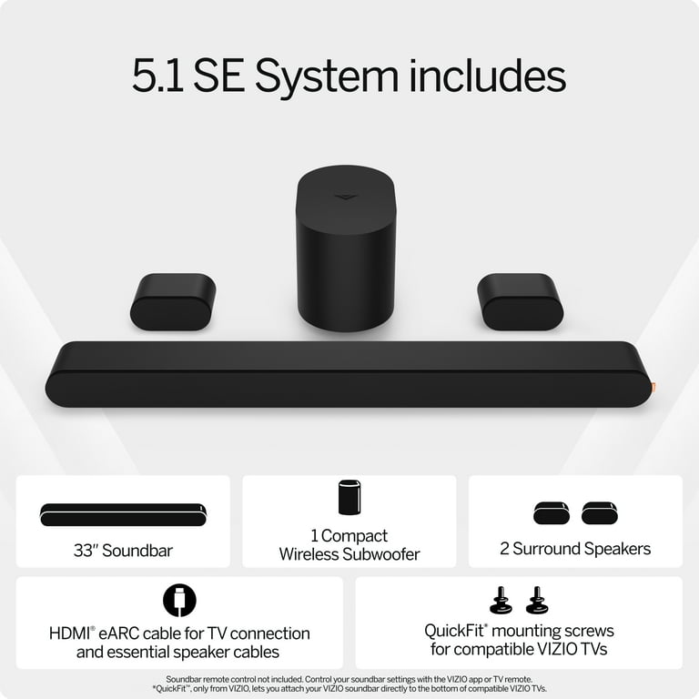 Free Shipping! VIZIO Soundbar SE with Dolby Atmos DTS:X and