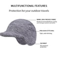 thumbnail image 3 of Xmarks Men's Winter Beanie Visor for Men Outdoor Newsboy Earflaps Hat with Brim Beanie Cap Black, 3 of 5