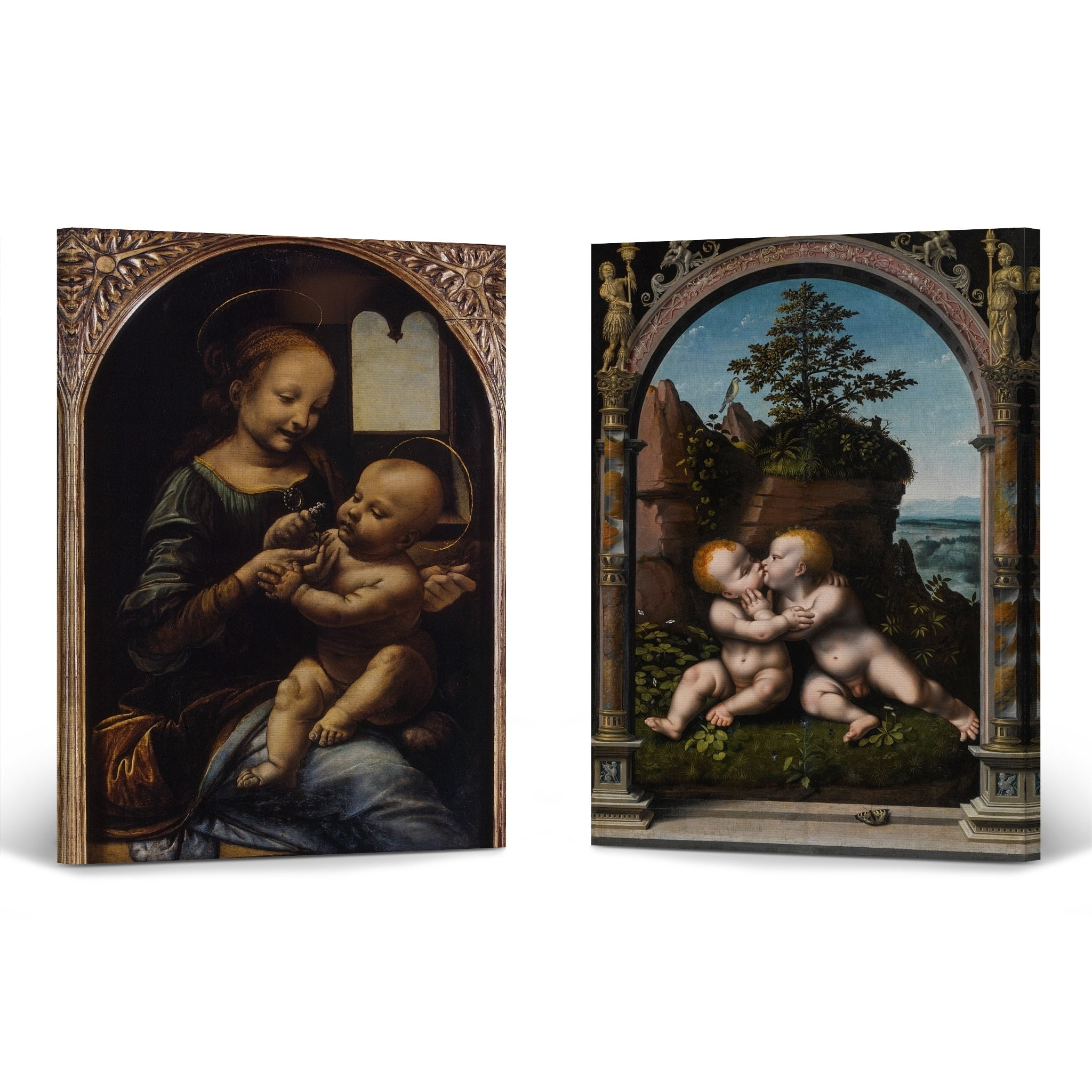 Smile Art Design Benois Madonna & Holy Infants Embracing by Leonardo Da