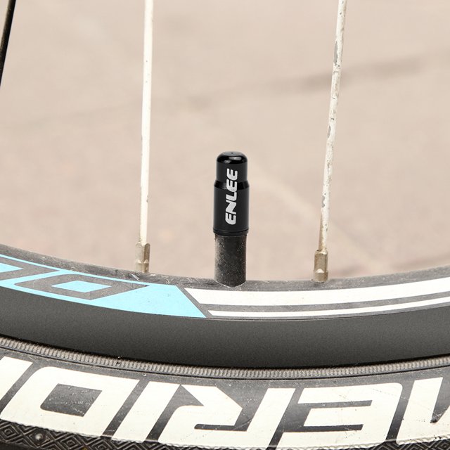 Bicicleta Tapa de válvula de de Ndcxsfigh aleación de aluminio2 uds.tapa de válvula de rueda de (negro FV)