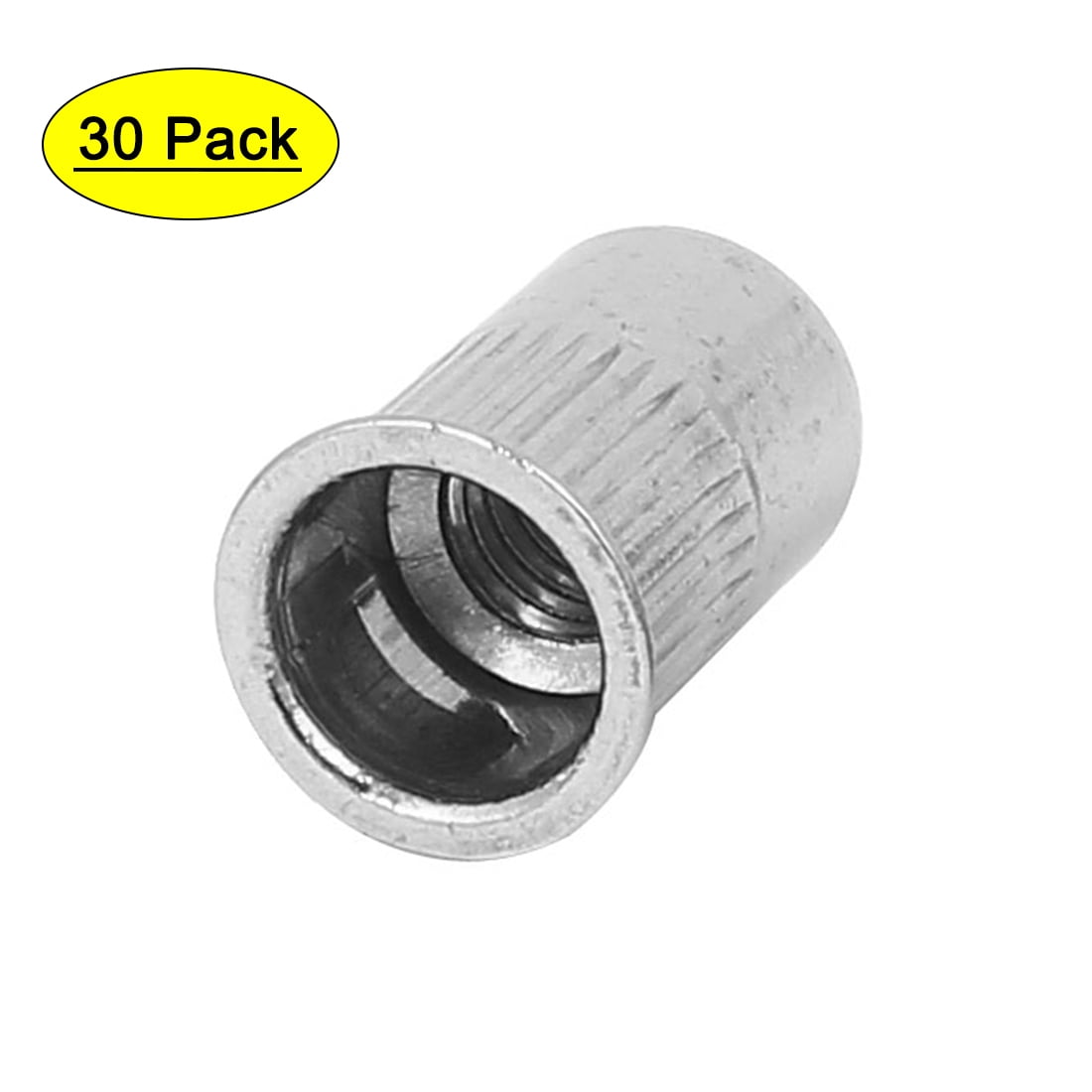 M6 x 14mm Knurled Countersunk Head Blind Rivet Nut Insert Nutsert 30PCS