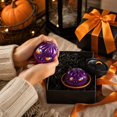 thumbnail image 5 of Halloween Mystery Glitter Dumpling Squishy Toy with Steamer Basket, 1-Pack, Purple Monster Design, for Halloween Party Favors, Relaxation Squeeze Toy, 5 of 5