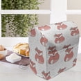 thumbnail image 3 of Fox Stand Mixer Cover, Inspirations in Hand Drawn Forest Animal Pattern with Dotted Background, Kitchen Appliance Organizer Bag Cover with Pockets, 5 Quarts, Coral Seafoam Black, by Ambesonne, 3 of 4