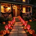 thumbnail image 6 of AuroraX Halloween Skeleton Hand Stake Skeleton Hand Solar Light LED Battery Operated Outdoor Waterproof Halloween Decorations for Yard Red, 6 of 6