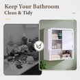 thumbnail image 6 of Aitjunz 47.6" W Bathroom Wall Storage Cabinet, Wood Medicine Cabinet with Doors and Adjustable Shelf, Over the Toilet Storage Cabinet for Bathroom, Laundry Room and Kitchen, Set of 2, White, 6 of 8