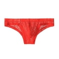 thumbnail image 2 of Sunvit-Panties Mens Red Size 2XL Lace Briefs - 95% Polyester 5% Spandex, Soft Stretch Elastic Waistband for Everyday & Special Occasions, 2 of 2