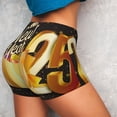 thumbnail image 4 of Balery Happy New Year 2025 C Pantalones cortos de entrenamiento estampados para mujer, sin costuras, ajustados, para gimnasio, yoga, correr, deportes, ejercicio activo, fitness.-XX-Large, 4 of 8
