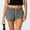 Black, variant on Shorts For Women Casual Elastic Waist Casual Loose Checkered Shorts Pants, S-XL