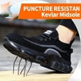 thumbnail image 3 of LAoutun Steel Toe Shoes for Men Women Breathable Work Shoes Air Cushion Construction Industrial Shoe, 3 of 6
