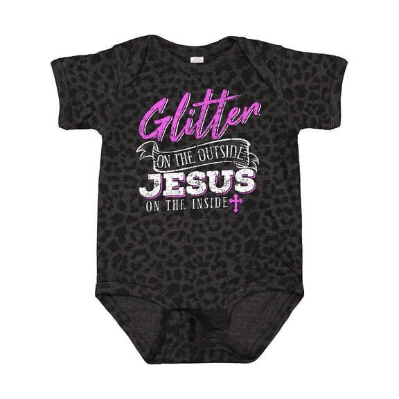 Inktastic Glitter Jesus Girls Baby Bodysuit