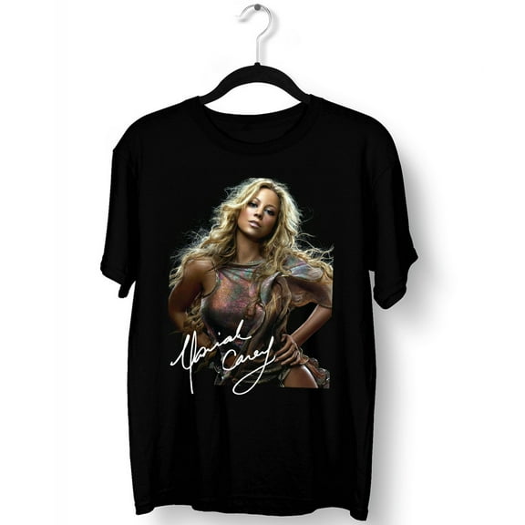 Signature Mariah Carey Shirt Short Sleeve Black Unisex All Size