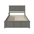 thumbnail image 5 of AFI Madison King Wood Platform Bed with Matching Footboard & Storage Drawers, Grey, 5 of 6