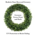 thumbnail image 3 of Pure Garden 50-150 19.5-Inch Artificial Boxwood Wreath for Front Door Home Decor, 19.5 Inches, Green, 3 of 5