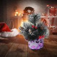 thumbnail image 3 of Árbol de Navidad - Mini árbol de agujas de pino de imitación acrílico en color morado, 20 cm de altura, M, rojo, 3 of 5