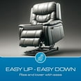 thumbnail image 6 of Kolbs Extra Large Recliner Cushion | Chic 2 Tone Velvet Cover | Memory Foam Seat Cushion, 6 of 8