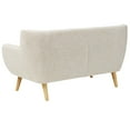 thumbnail image 2 of Modern Contemporary Urban Design Living Room Lounge Club Lobby Loveseat Sofa, Fabric, Beige, 2 of 4