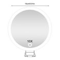 thumbnail image 3 of Dsscvnef Magnifying with Light 6X Makeup Vanity Bathroom LED Illuminated Cosmetic for Precise Grooming and, 3 of 6
