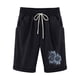 thumbnail image 4 of Puntoco Pantalones Cortos De Verano Mujer Moda 2024 Pantalones Cortos De Mujer Algodón Y Lino Estampado De Moda Cintura Elástica Pantalones De 5 Pulgadas Cordón Pantalones Cortos De 5 Pulgadas, 4 of 4