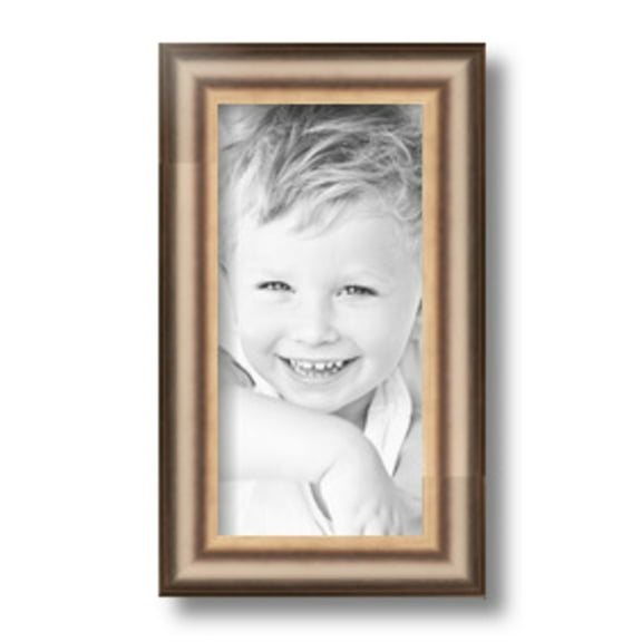 ArtToFrames 5x10" Anique Silver Picture Frame, Silver Wood Poster Frame, with Regular Glass and 2 (FBPL-4964)