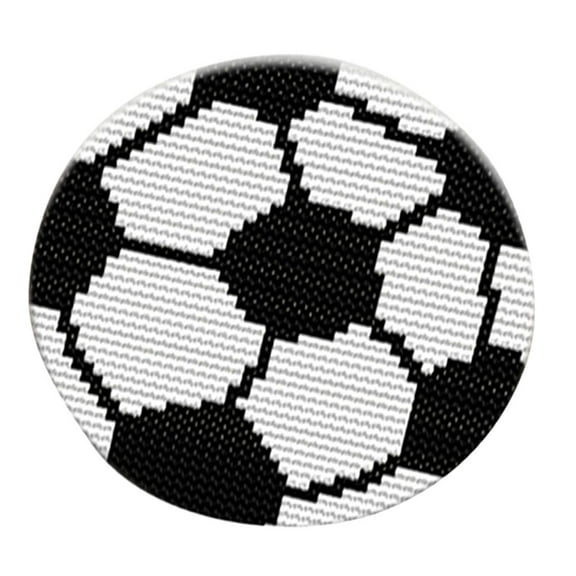 Latch Hook , DIY Latch Hook Rug s Embroidery Mat Cushion Package for Adults Children, Includes: Yarn, Card, Rug Canvas, Latch Hook, Drawings Football