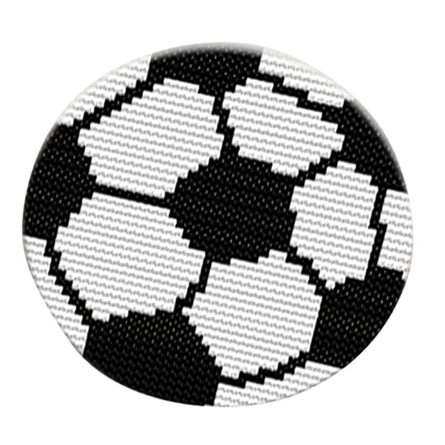 Tapis Rond DIY avec Crochets, Produit Fini Utilisable pour Exposition à Domicile, Football