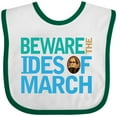 thumbnail image 3 of Inktastic Julius Caesar Ides of March Boys or Girls Baby Bib, 3 of 4