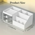 thumbnail image 2 of Makeup Organizer Cosmetic Desk Storage Container With Drawers Vanity Holder For Brushes Beauty Products Lipstick Dressing Table Countertop Bathroom Counter Organizers, 2 of 7