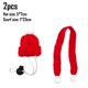 thumbnail image 2 of Bienvenido 2 juegos de gorro lindo para mascotas, bufanda, gorro de Papá Noel para mascotas, accesorios simples para la cabeza, 2 of 5