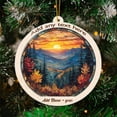 thumbnail image 3 of Smoky Mountains Stained Glass Suncatcher Ornament – Holiday Ornament with Text for Loved Ones, Family & Friends, Christmas 2025 Decoration, 3 of 6