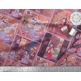 thumbnail image 2 of Soimoi Poly Georgette Fabric Flower Vase,Cat & Girl Patchwork Print Fabric by The Yard 52 Inch Wide, 2 of 3
