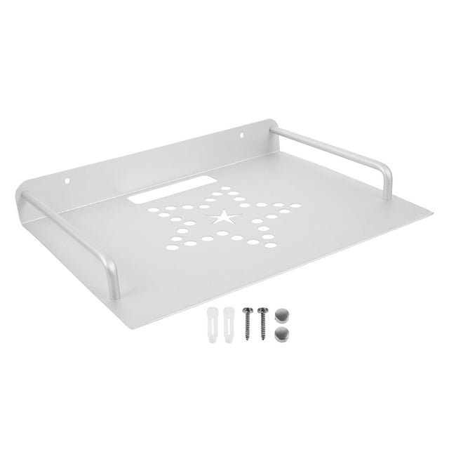Miangastore STB Box Aluminum Living Room STB Box Rack Simple Router Bracket for Home (White)