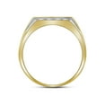 thumbnail image 2 of FB Jewels 10kt Yellow Gold Mens Round Diamond Square Cluster Ring 1/4 Cttw, 2 of 2