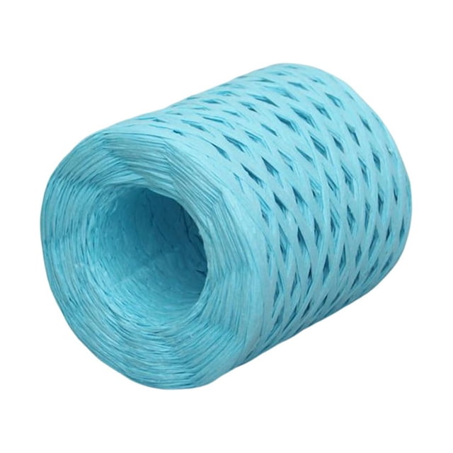 stanreset Paper Ribbon Wrap Rope Wedding Decor Compact Size Long-lasting Packing Craft Anniversary Resilience Decorative DIY Prop Blue 200 Meter