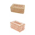 thumbnail image 1 of 2x cajas de pañuelos de cristal portatarjetas para caja de almacenamiento en el hogar para Macarena porta pañuelos de cristal, 1 of 8