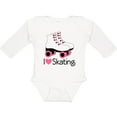 thumbnail image 3 of Inktastic Girls I Heart Skating Girls Long Sleeve Baby Bodysuit, 3 of 5