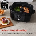 thumbnail image 4 of Instant 6-in-1 Indoor Grill with 4 Qt Air Fryer, Bake, Roast, Reheat & Dehydrate, Odor-Reducing Filter and Clear Cook Window, 4 of 8
