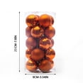 thumbnail image 2 of Christmas Ornaments, 1.57in 24pcs Shatterproof Baubles Set for Christmas Tree Decoration, Electroplated Plastic Hanging Balls for 2025 Holiday Home Décor, 2 of 3