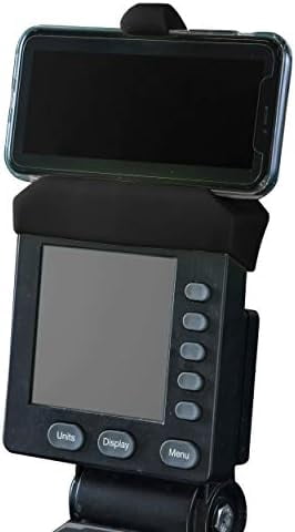 WLIKKS Phone Holder Made for PM5 Monitors of Concept 2 Rower, SkiErg and BikeErg - Silicone Smartphone Cradle Compatible with Concept 2 Rowing Machine. Ideal Rower Accessories
