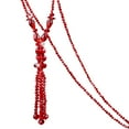 thumbnail image 1 of Collier Pull Perles de Cristal Pailleté Long Collier à Pompons pour Femmes, 1 of 10
