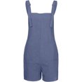 thumbnail image 3 of Mono Corto Con Tirantes Mameluco corto para mujer Pantalones cortos con bolsillos cómodos Mono general Ropa de fiesta para discoteca (Azul S) Ygjytge para Mujer Azul T S, 3 of 7