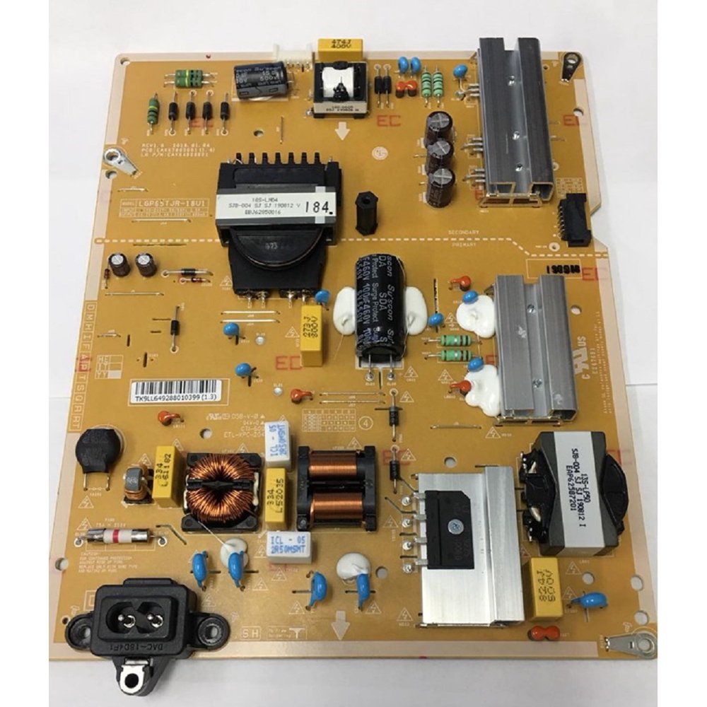 65UK6090PUA TV POWER SUPPLY BOARD LGP65TJR18U1