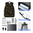 thumbnail image 4 of Easygdp Gold Pinecone Merry Christmas Mochila Casual para Portátil, Mochila para Escuela, Viajes, Negocios, 4 of 6