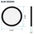 thumbnail image 3 of Luxrite 5 Inch LED Flush Mount Ceiling Light, 12W 800LM, 5CCT 2700K-5000K, Dimmable - Black, 3 of 7