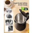 thumbnail image 5 of COMFEE' Electric Kettle and Tea Kettle, 1.5L Double Wall, Stainless Steel Interior, Lid & Spout, Fast Boil, Auto-Off, and Boil-Dry Protection, 1500W, 5 of 7