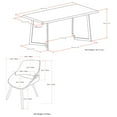 thumbnail image 5 of Simpli Home Malden / Watkins 7-Piece Dining Set, 5 of 6